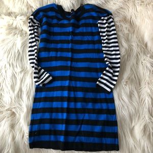 Express zipper detail sweater dress